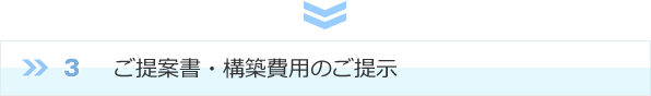 ３、ご提案書・構築費用のご提