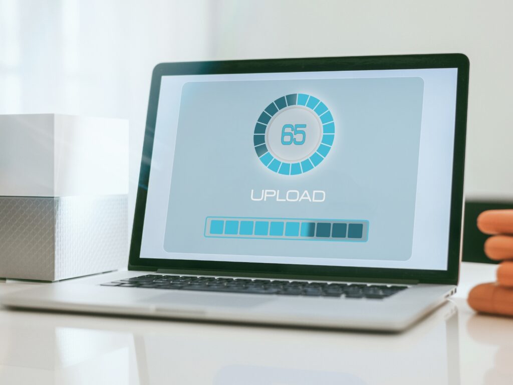 システム開発したアプリのアップロード画面