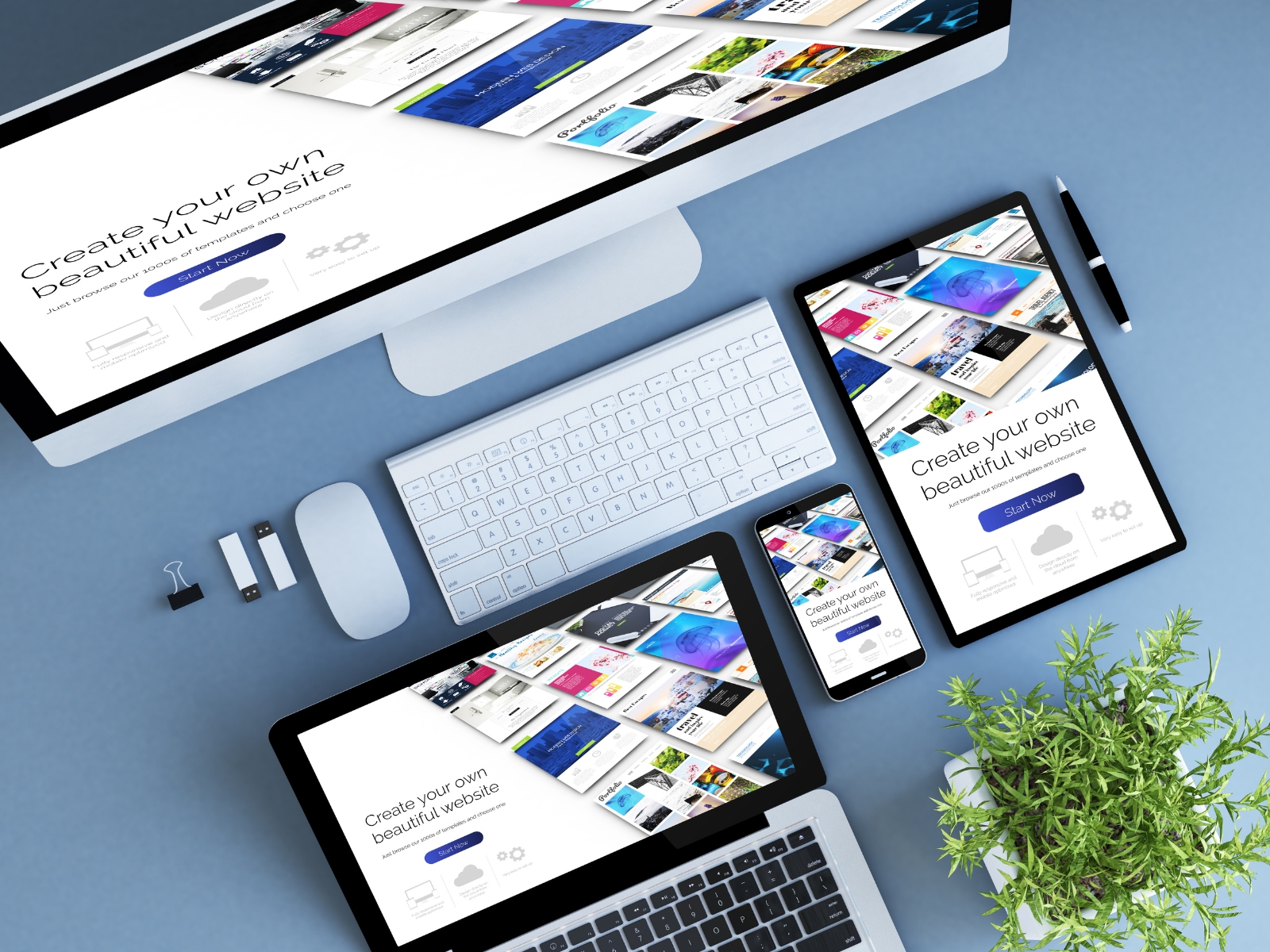 Webサイトが完成したイメージ
